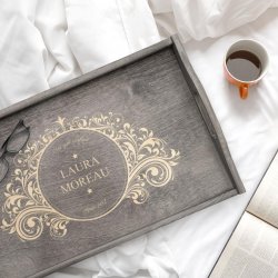 Plateau de lit pliable personnalisé pour l'anniversaire de mamie