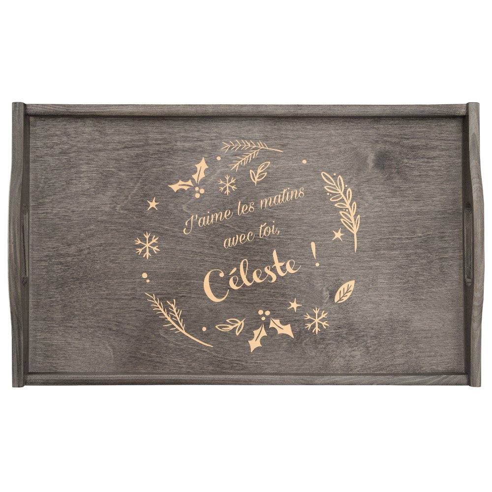 Plateau de lit pliable personnalisé pour une amie pour Noël