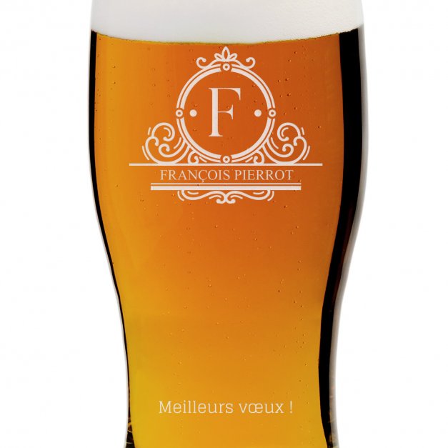 Verre à bière avec gravure pour lui pour anniversaire