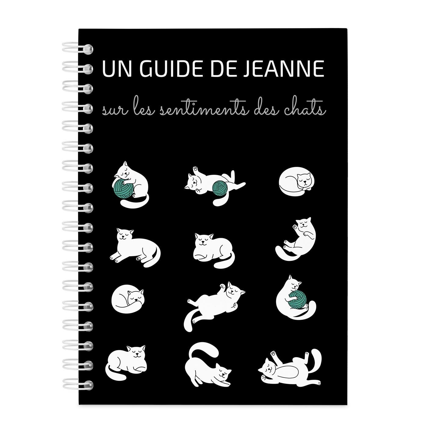 Carnet de notes personnalisé pour une amoureuse des chats