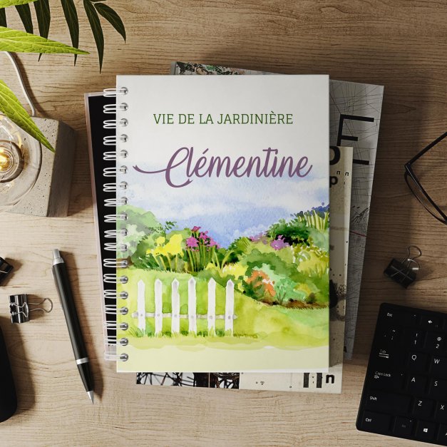 Carnet de notes personnalisé pour jardinier
