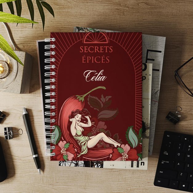 Carnet de notes personnalisé pour femme