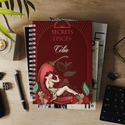 Carnet de notes personnalisé pour femme