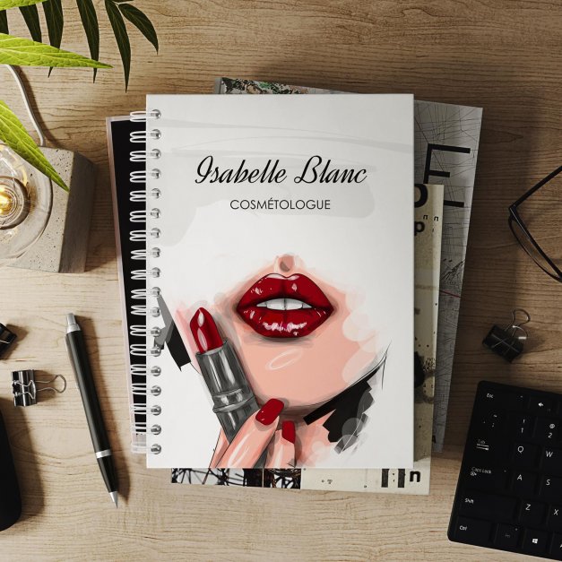 Carnet de notes personnalisé pour esthéticienne