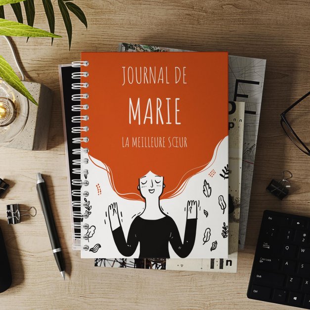 Carnet de notes personnalisé pour sœur