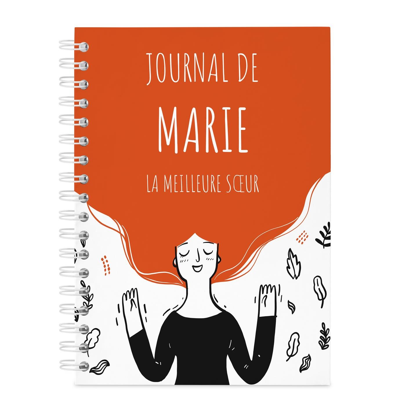 Carnet de notes personnalisé pour sœur