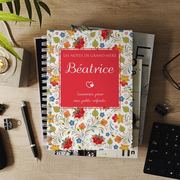 Carnet de notes personnalisé pour grand-mère