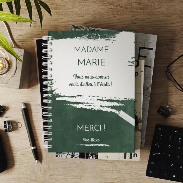 Carnet de notes personnalisé pour professeur