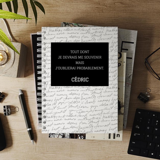 Carnet de notes personnalisé pour lui