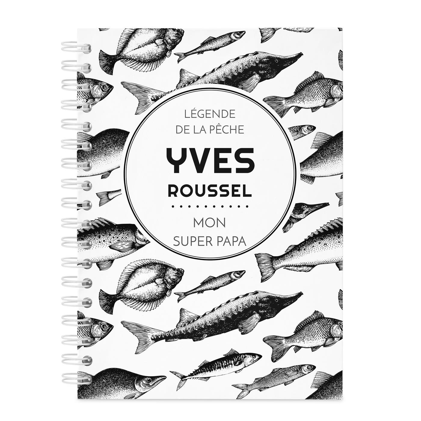 Carnet de notes personnalisé pour pêcheur