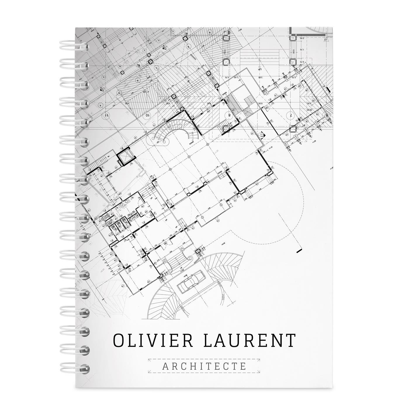Carnet de notes personnalisé pour architecte
