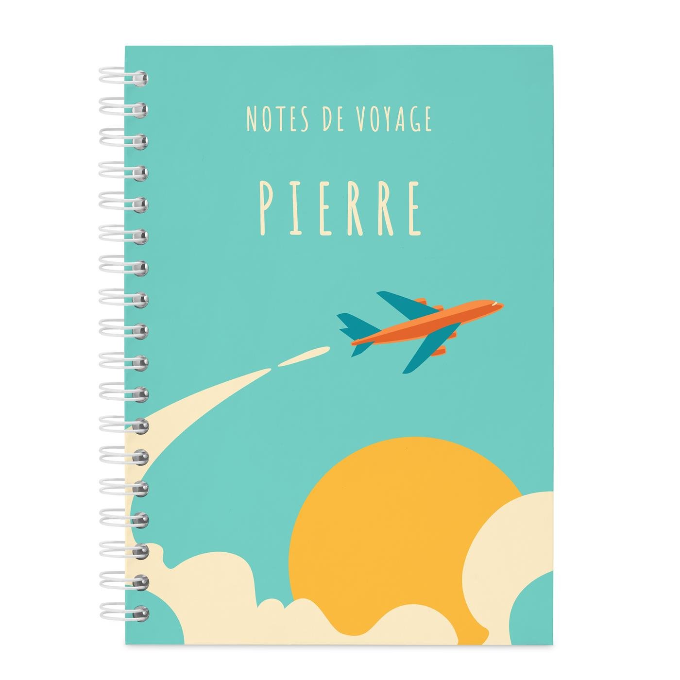 Carnet de notes personnalisé pour voyageur