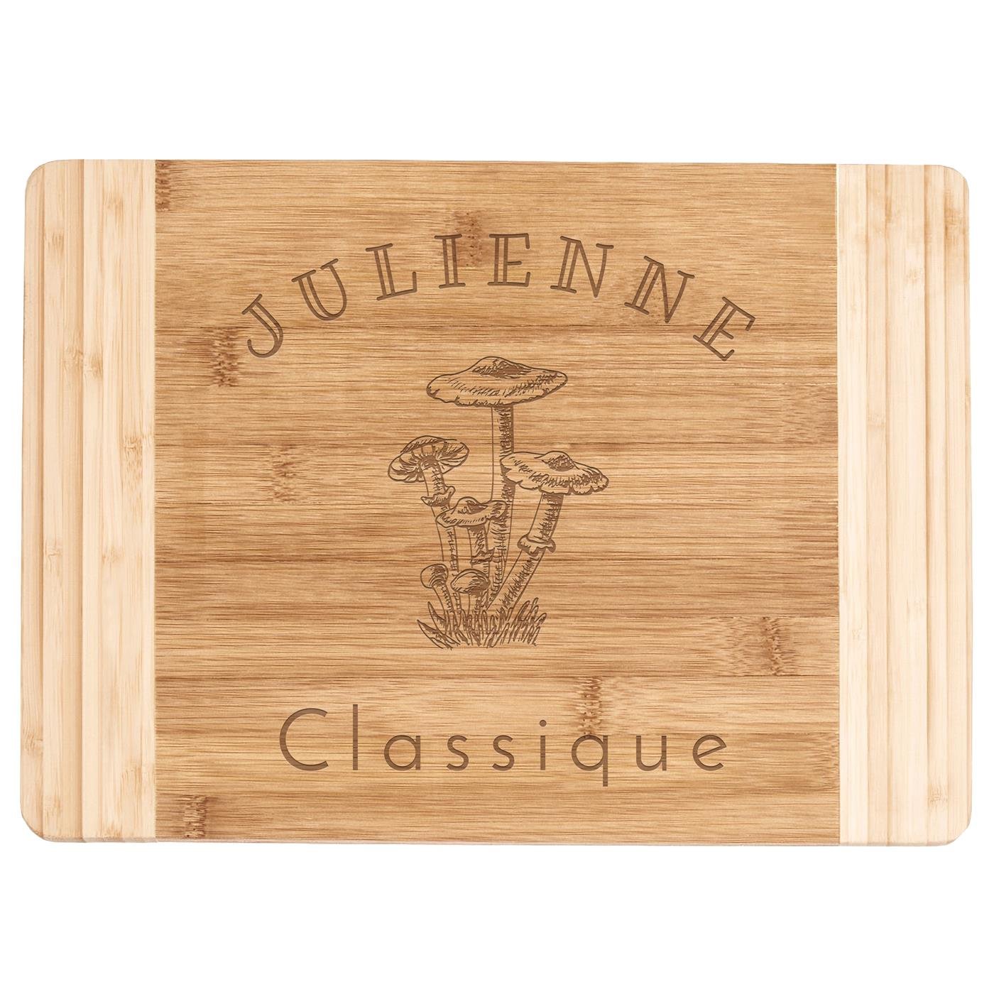 Planche à découper en bois de bambou avec gravure pour l'anniversaire d'une meilleure amie