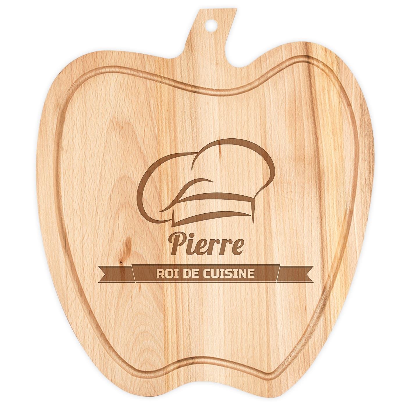 Planche à découper en forme de pomme personnalisée pour lui pour son anniversaire