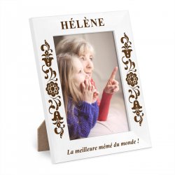 Cadre photo personnalisé en bois pour grand-mère 