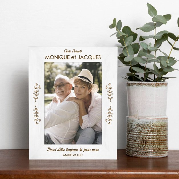 Cadre photo personnalisé en bois pour fille pour première communion