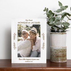 Cadre photo personnalisé en bois pour fille pour première communion