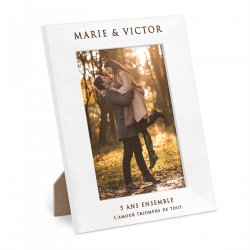 Cadre photo personnalisé en bois pour amis pour anniversaire de mariage