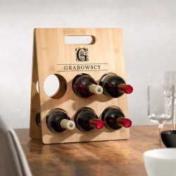 Casier à vin en bois avec impression pour elle et pour lui pour mariage