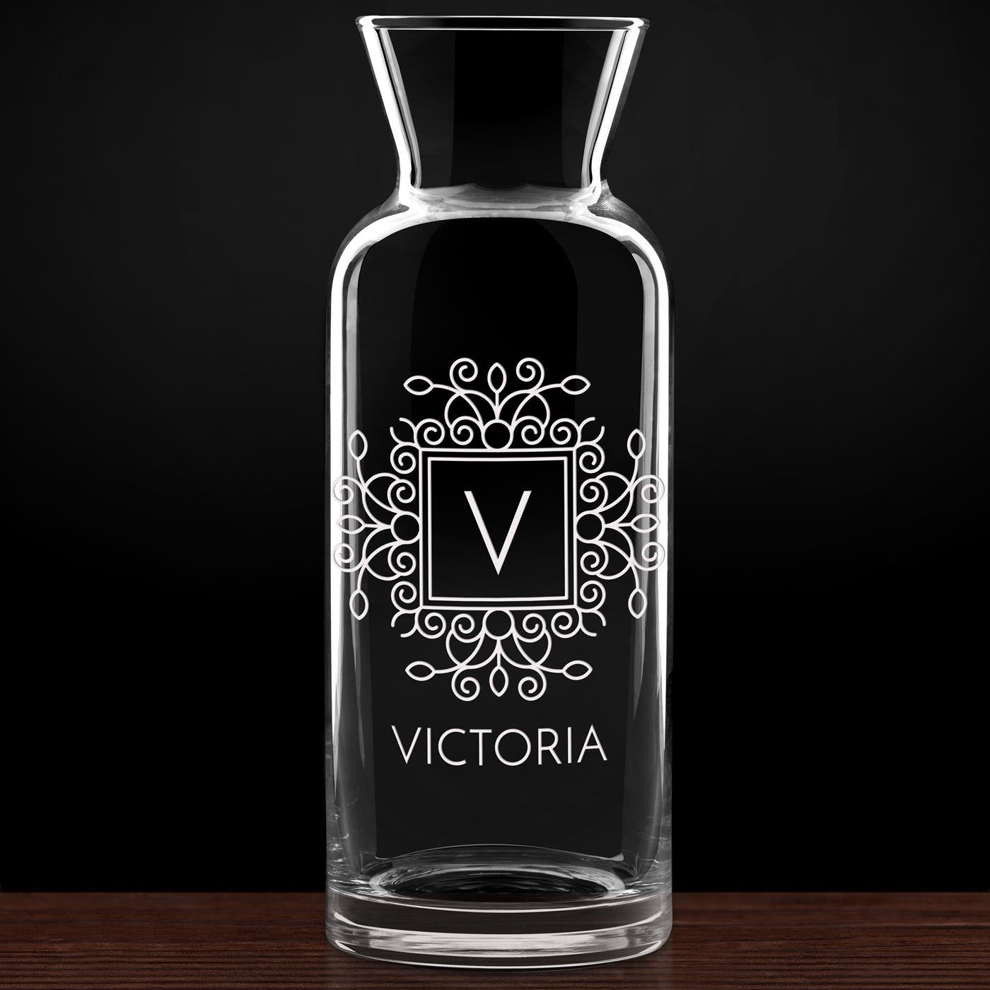 Carafe à eau en verre avec gravure pour elle pour son anniversaire