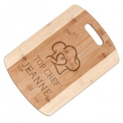 Planche à découper en bambou personnalisable pour une femme pour la Saint-Valentin