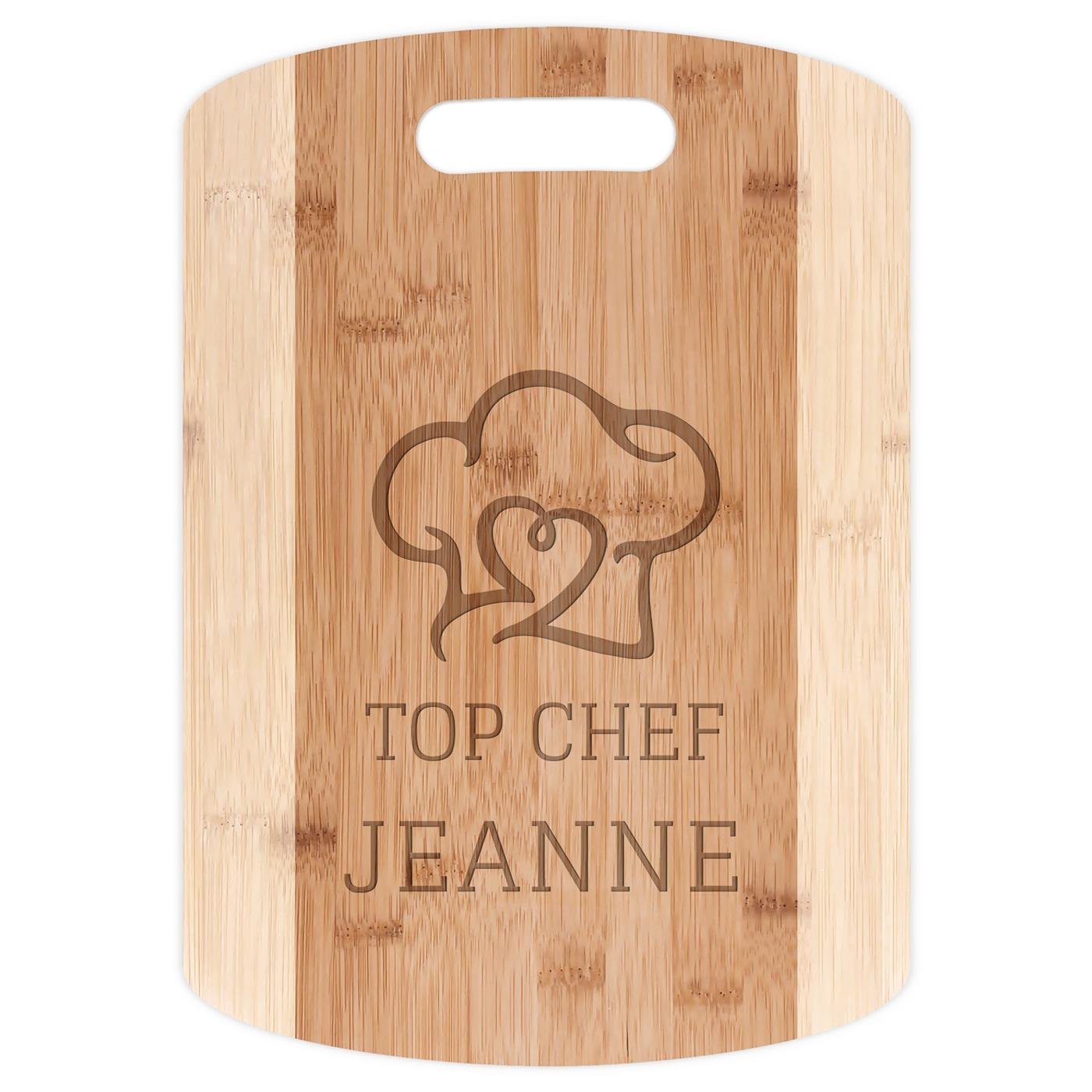 Planche à découper en bambou personnalisable pour une femme pour la Saint-Valentin