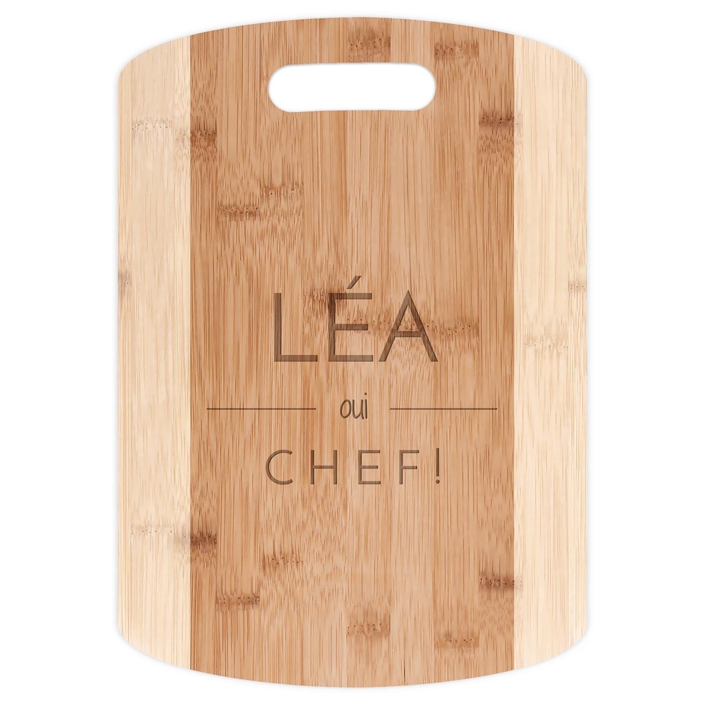Planche à découper en bambou personnalisable pour elle
