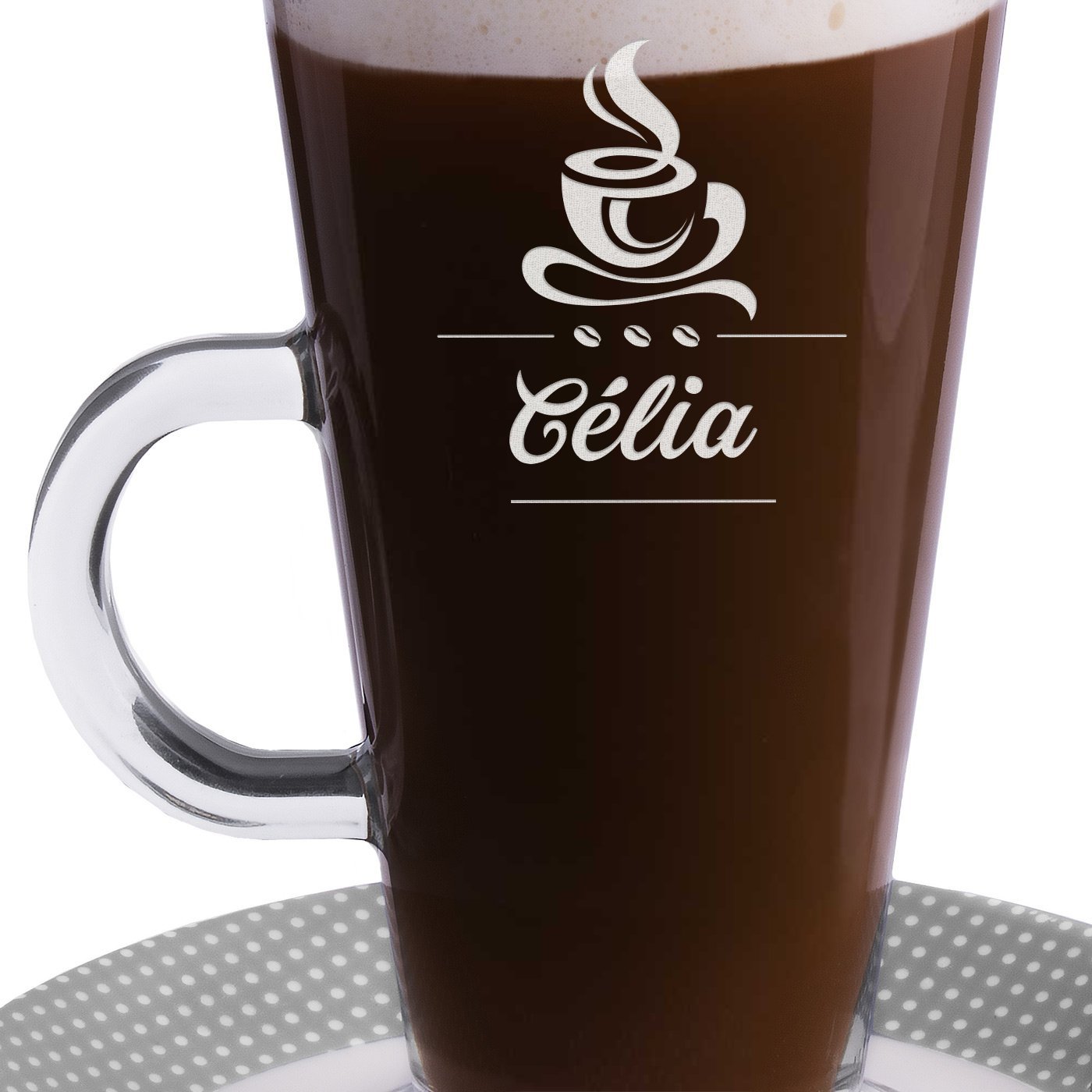 Verre à café personnalisé pour l'anniversaire de maman