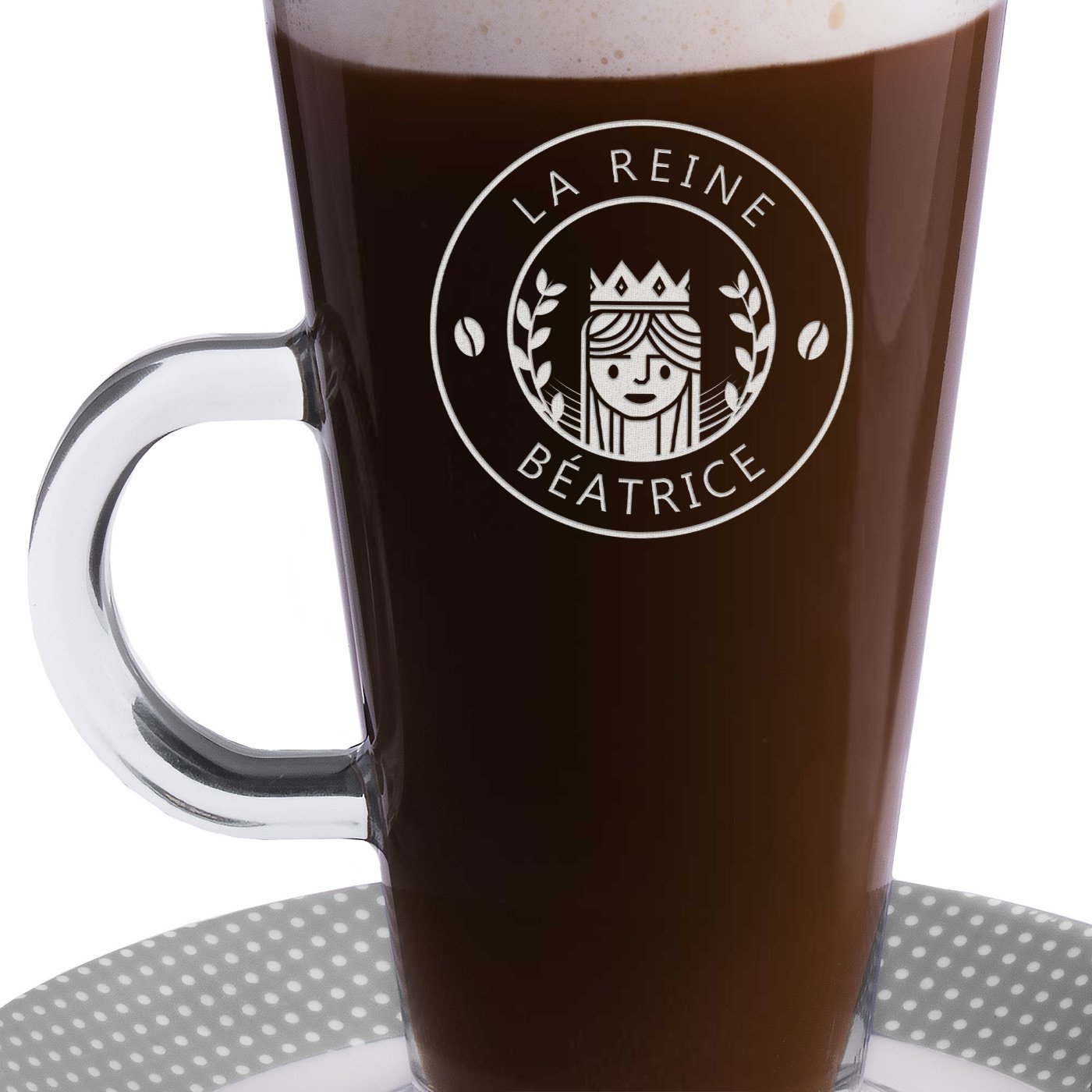 Verre à café avec gravure pour une copine pour l'enterrement de vie de jeune fille