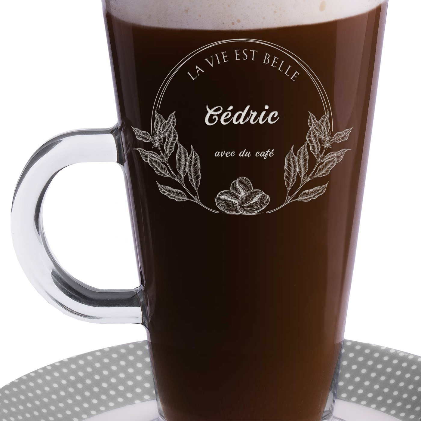 Verre à café personnalisé pour l'anniversaire d'un mari