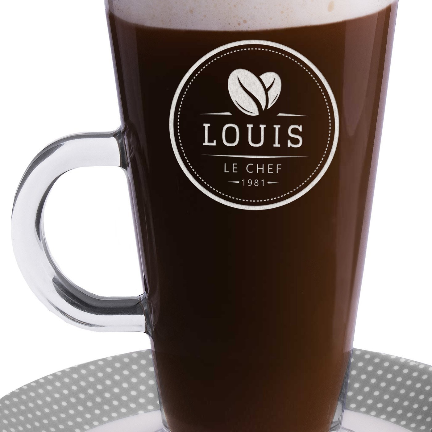 Verre à café personnalisé pour un mari pour l'anniversaire de mariage