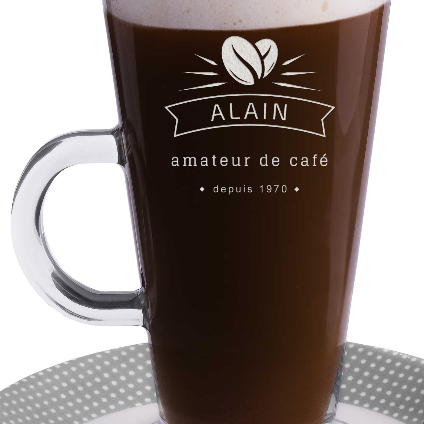 Verre à café personnalisé pour l'anniversaire d'un frère