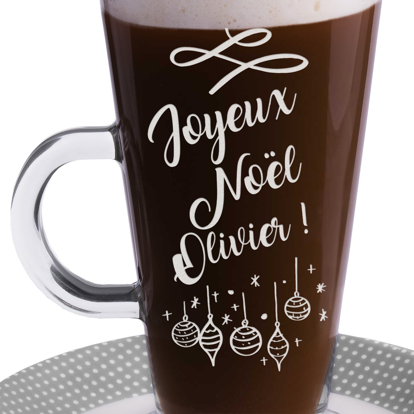 Verre à café personnalisé pour papa pour Noël