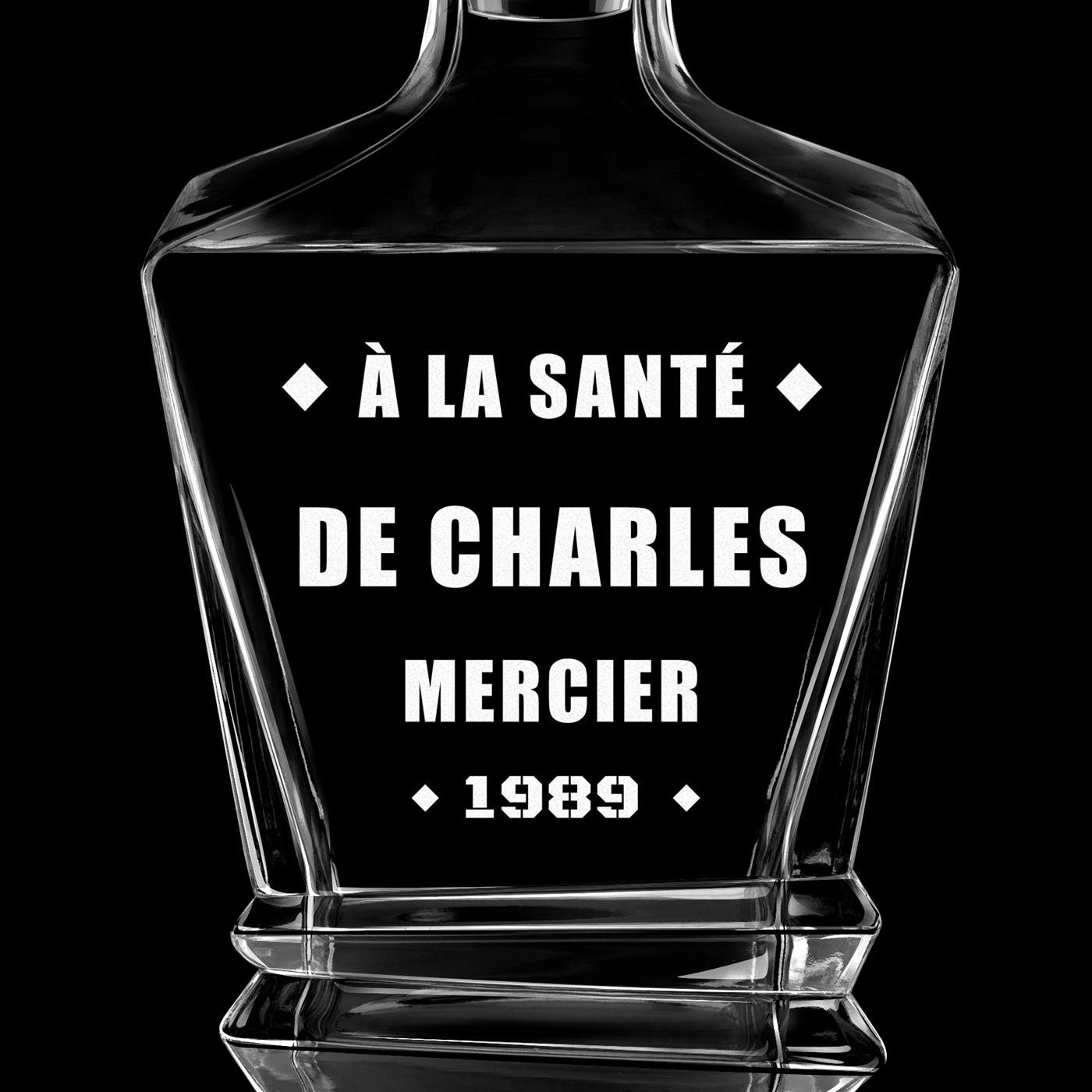 Carafe Geometric avec gravure pour son anniversaire pour lui