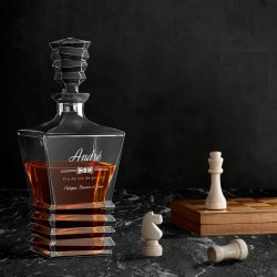 Carafe Geometric avec gravure pour lui pour enterrement de vie de garçon