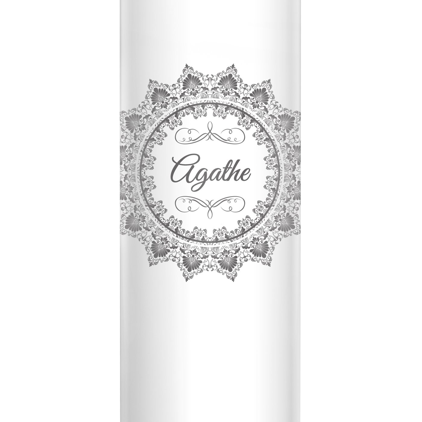 Bouteille isotherme blanche avec gravure avec un affichage LED pour l'anniversaire de maman