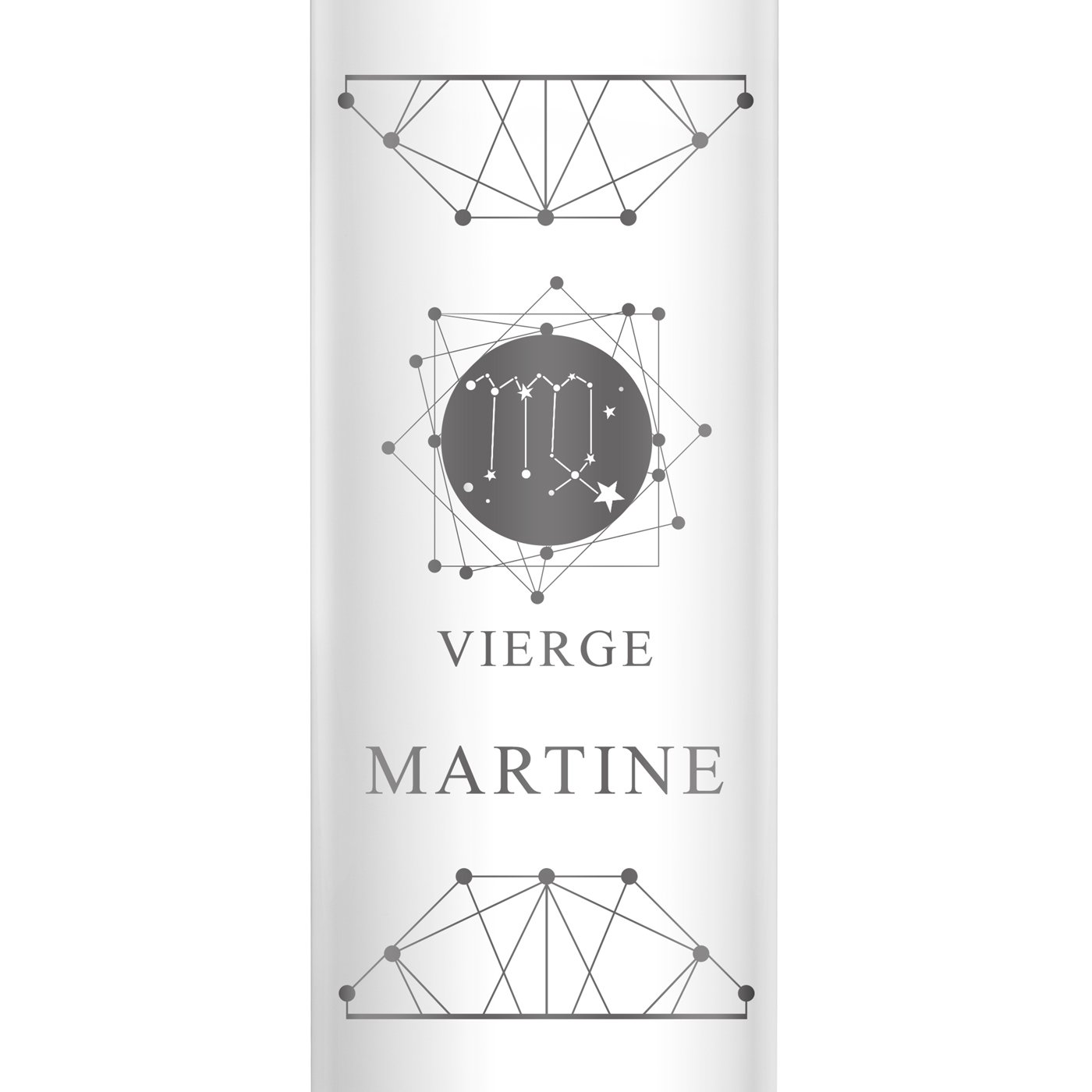 Bouteille isotherme blanche personnalisée avec un affichage LED pour l'anniversaire d'une collègue