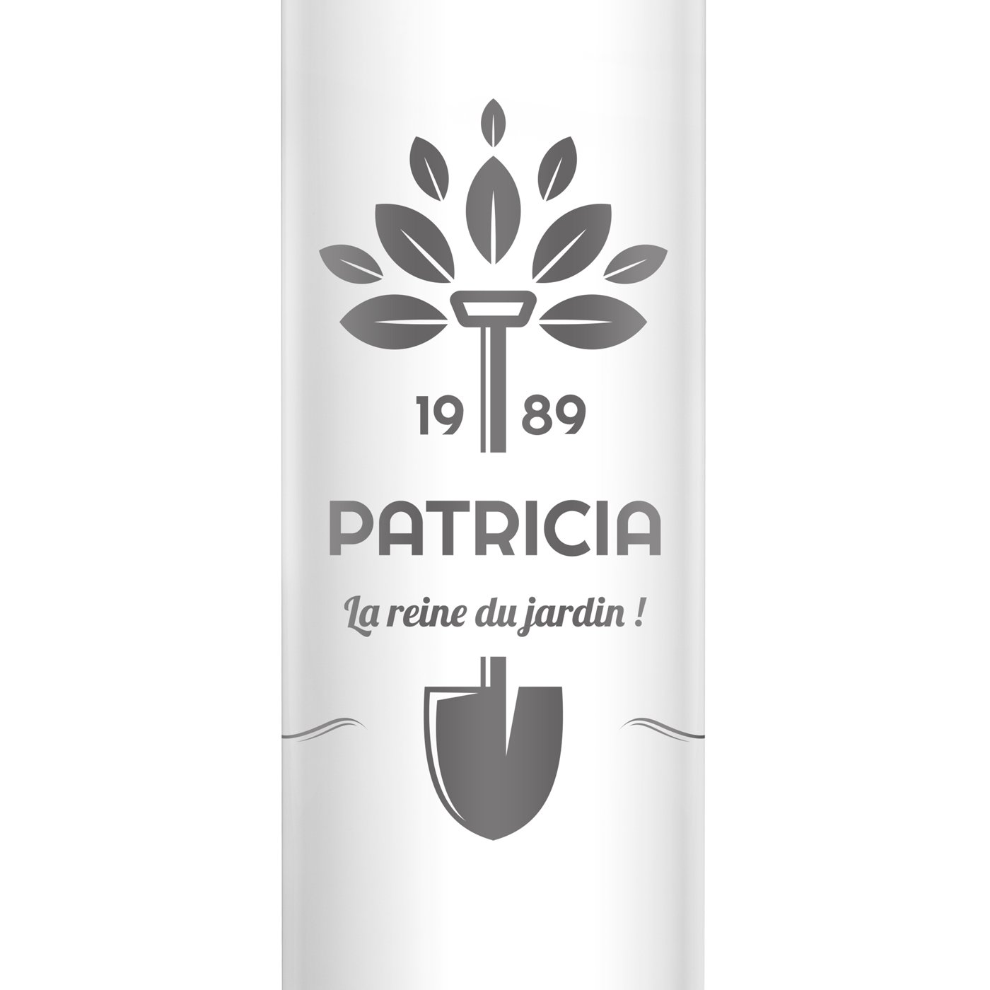 Bouteille isotherme blanche personnalisée avec un affichage LED pour elle pour son anniversaire
