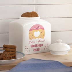 Pot à biscuits en céramique personnalisé avec votre photo pour les parents et grands-parents