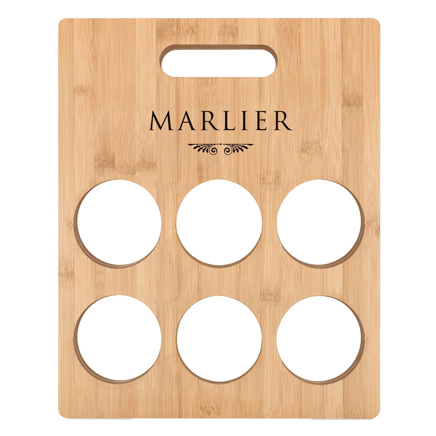 Casier à vin en bois personnalisé pour des amis pour une crémaillère