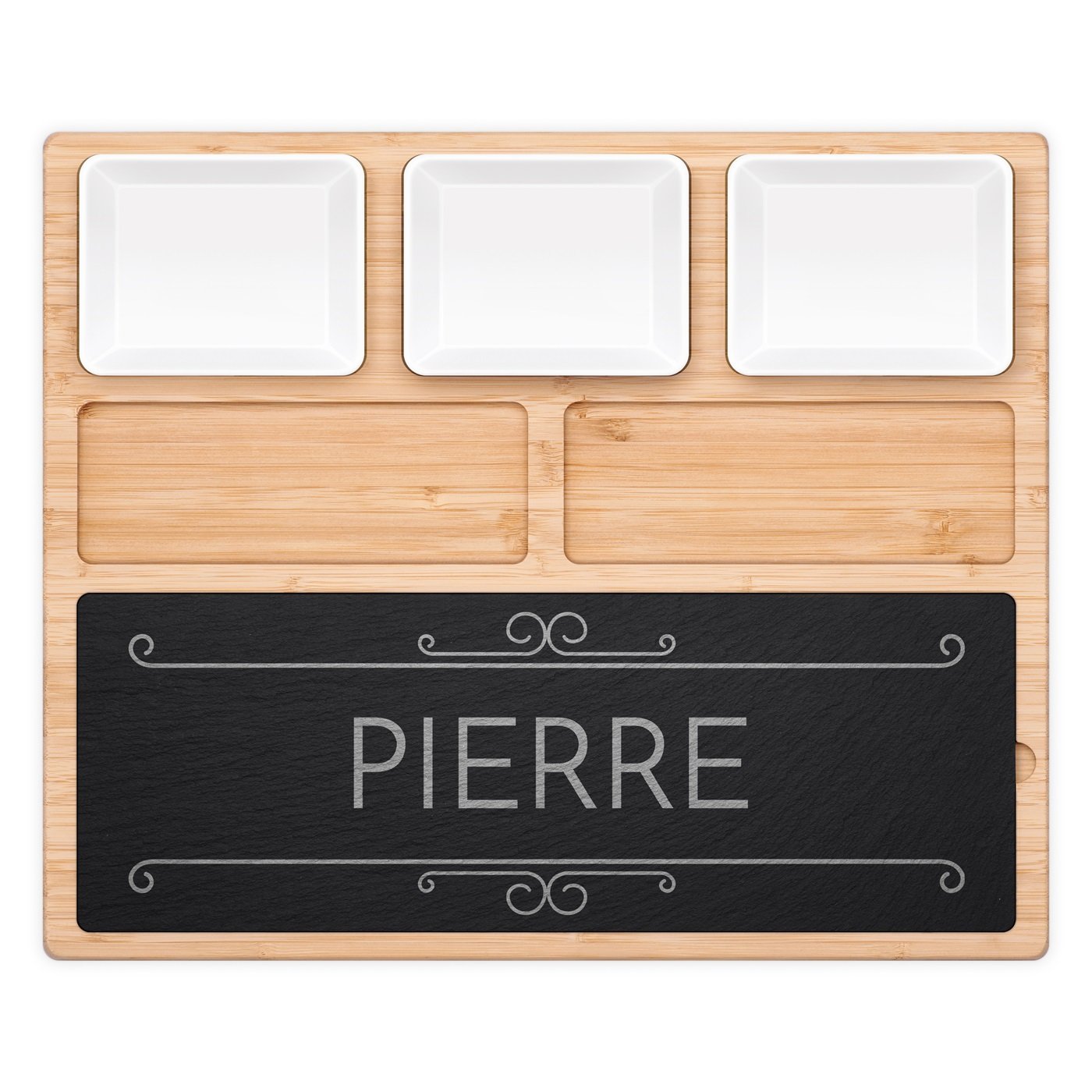 Plateau à fromage avec pierre personnalisée pour l'anniversaire d'un mari