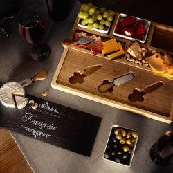 Plateau à fromage avec pierre personnalisée pour la fête des mères