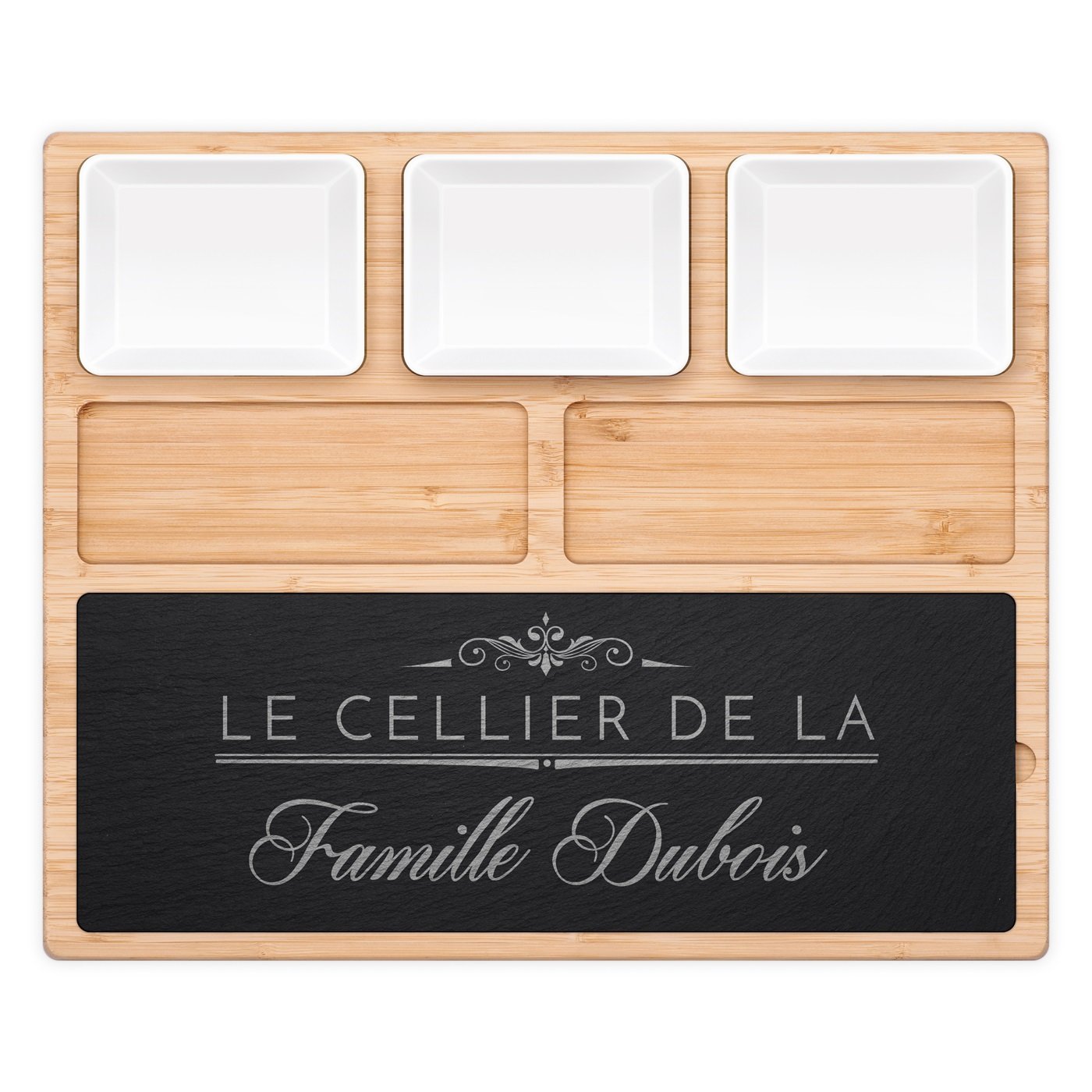 Plateau à fromage avec pierre personnalisée pour parents pour l'anniversaire de mariage