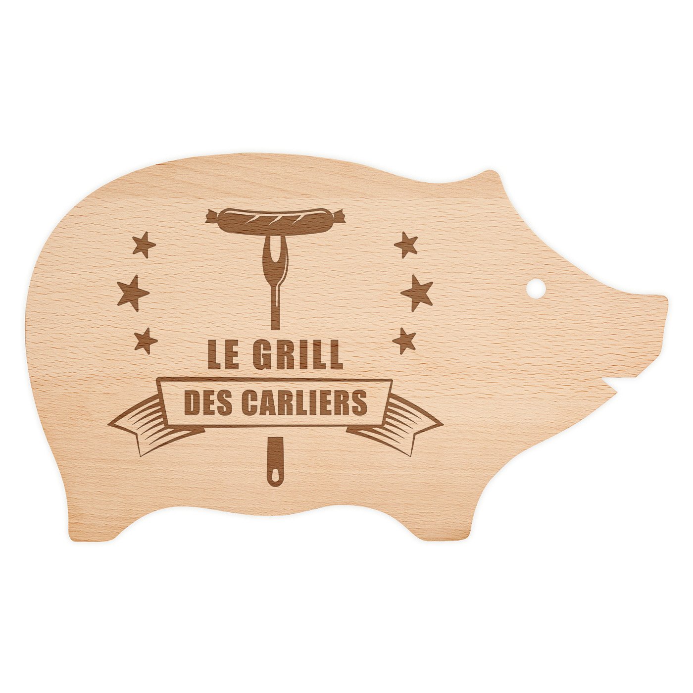 Planche à découper en forme de cochon avec gravure pour un couple pour une crémaillère