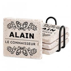 Set de sous-verres en pierre avec impression pour un mari pour l'anniversaire de mariage