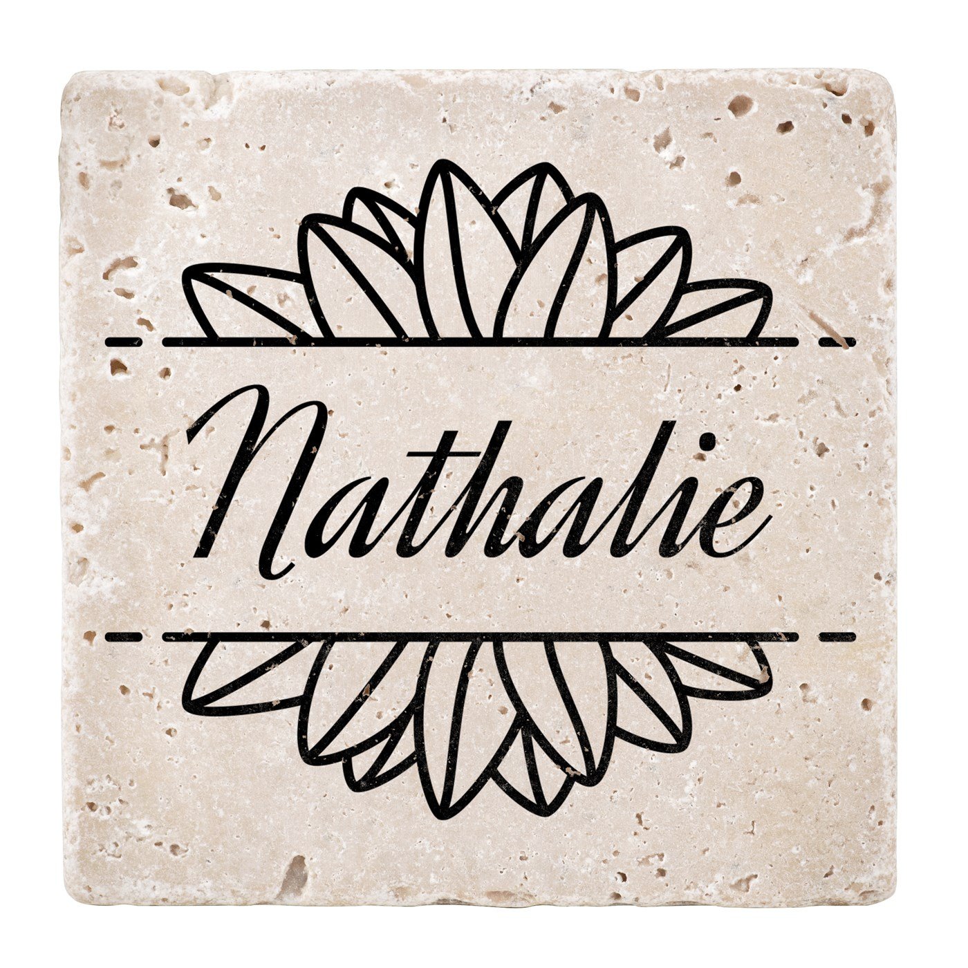 Set de sous-verres en pierre personnalisé pour l'anniversaire de maman