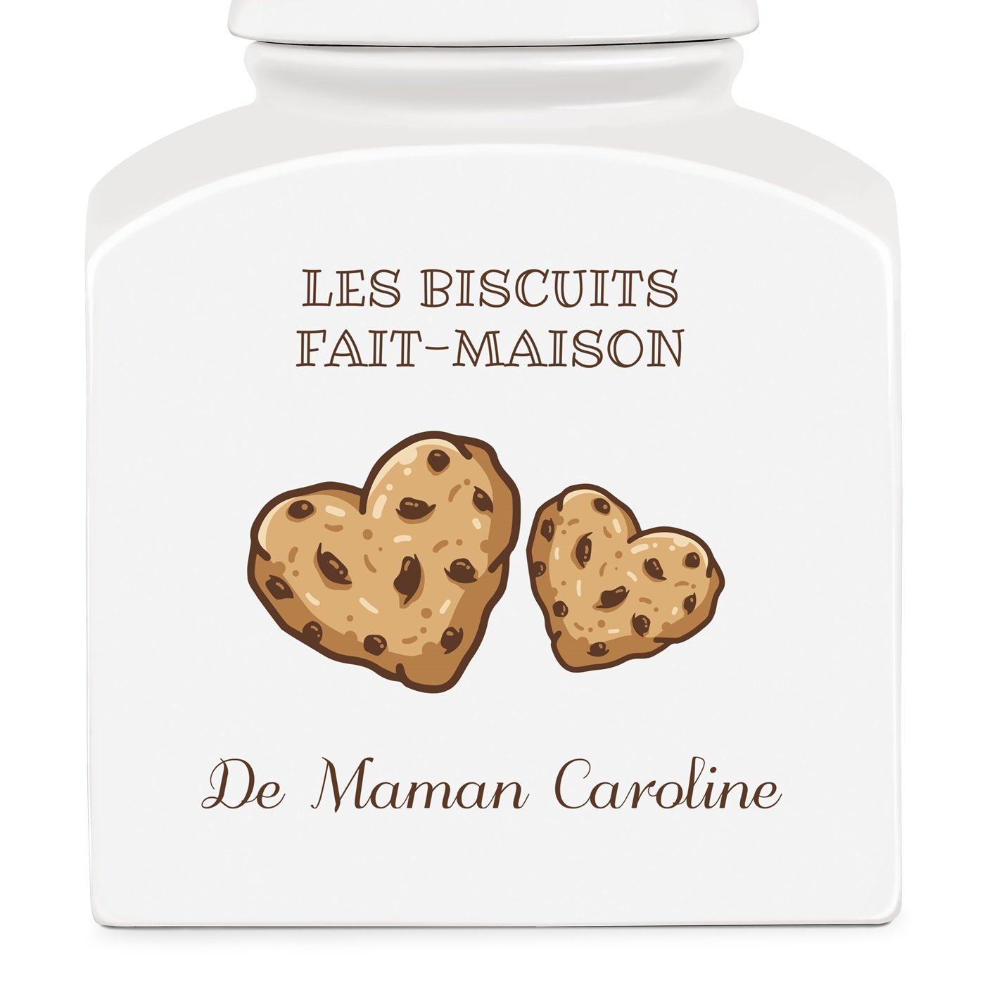 Pot à biscuits en céramique personnalisé pour maman