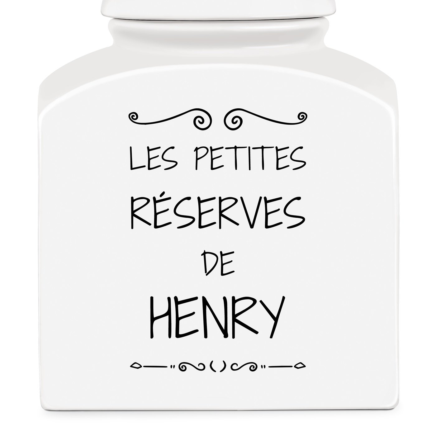 Pot à biscuits en céramique personnalisé pour lui