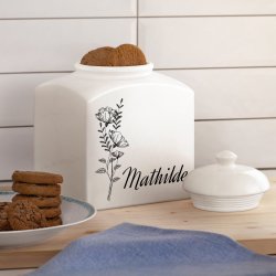 Pot à biscuits en céramique personnalisé pour elle