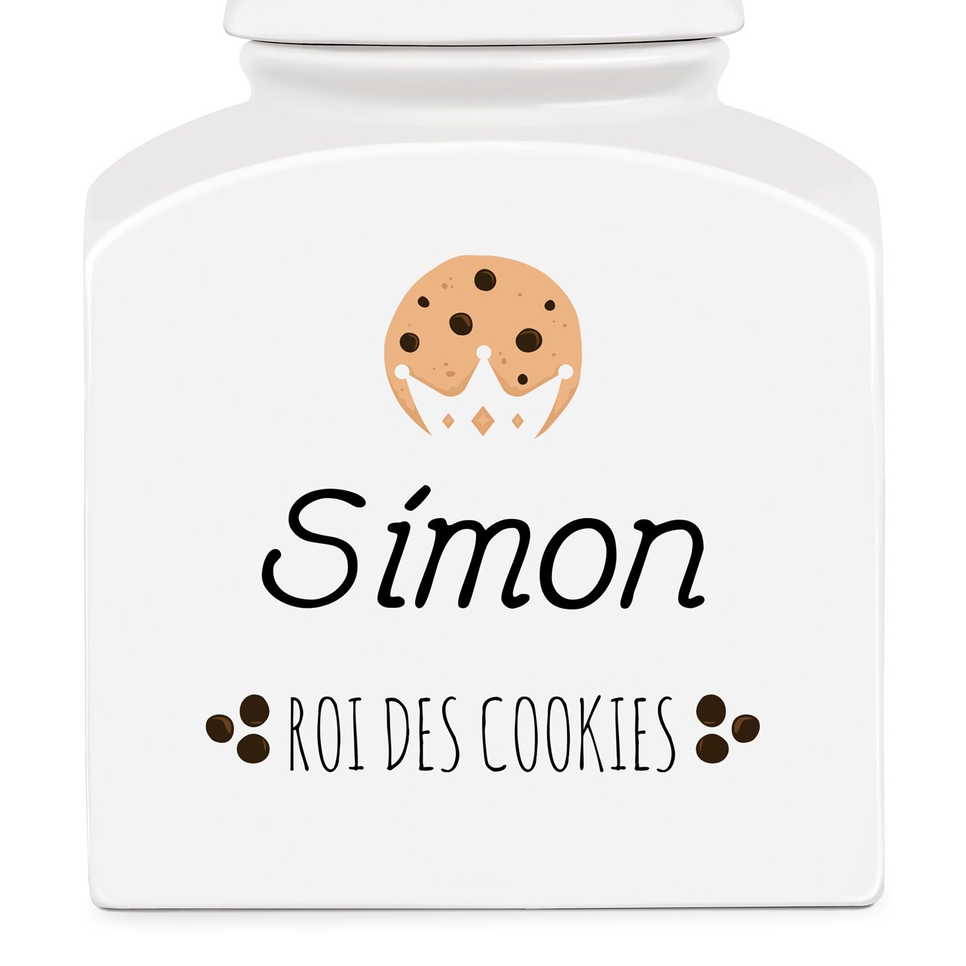 Pot à biscuits en céramique personnalisé pour lui copain fils